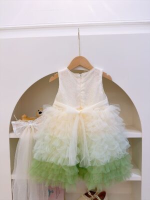 y1666 - Green Gradient Dress - 图片 4