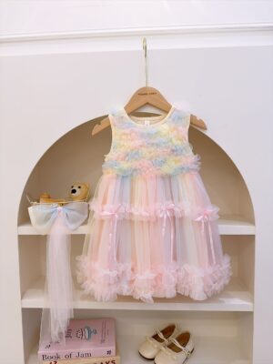 y1667 - Color Smudge Dress