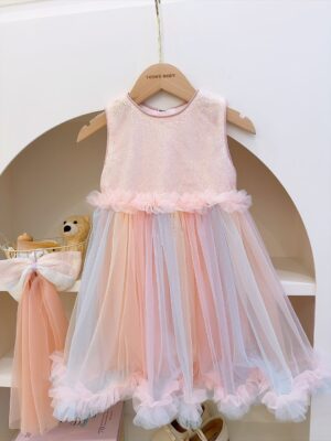 y1670 - Smudge Rainbow Dress - 图片 2