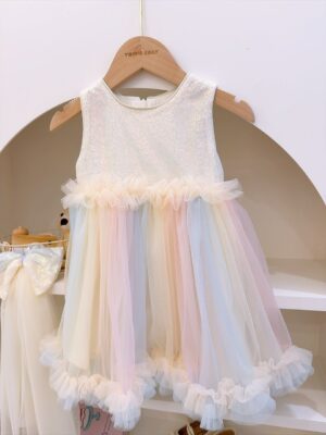 y1670 - Smudge Rainbow Dress - 图片 7