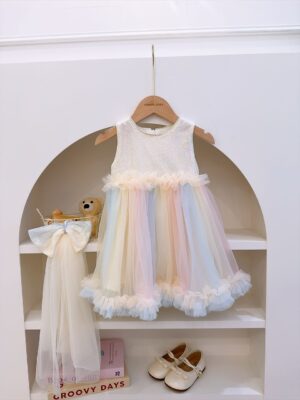 y1670 - Smudge Rainbow Dress - 图片 11
