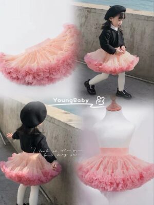 y1672 - Pink Tutu Skirt - 图片 4