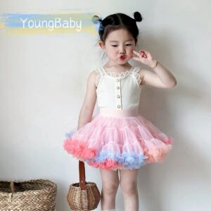 y1673 - Three Color Tutu Skirt