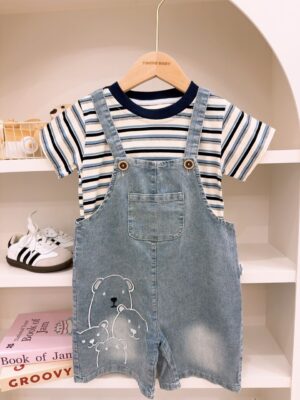 y1692 - 4 Bear Overall Set - 图片 2