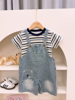 y1692 - 4 Bear Overall Set - 图片 1