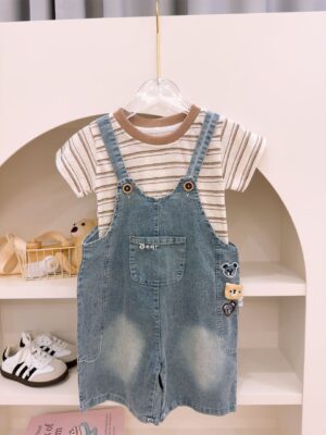 y1693 - 3 Bear Head Overall Set