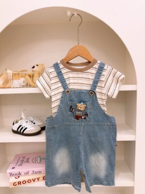 y1694 - DOY Bear Overall Set - 图片 2