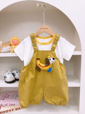 y1698 - Banana Dog Overall Set - Image 3