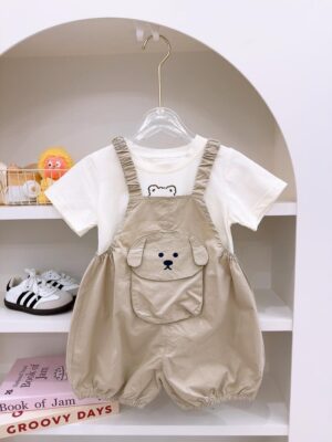 y1703 - Puppy Dog Overall Set - 图片 6