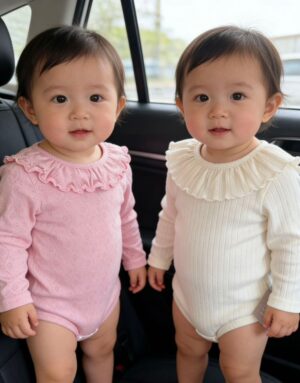 y1684 - Ruffled Collar Long-sleeves Romper - 图片 19