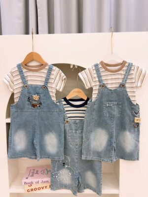 y1694 - DOY Bear Overall Set - 图片 7