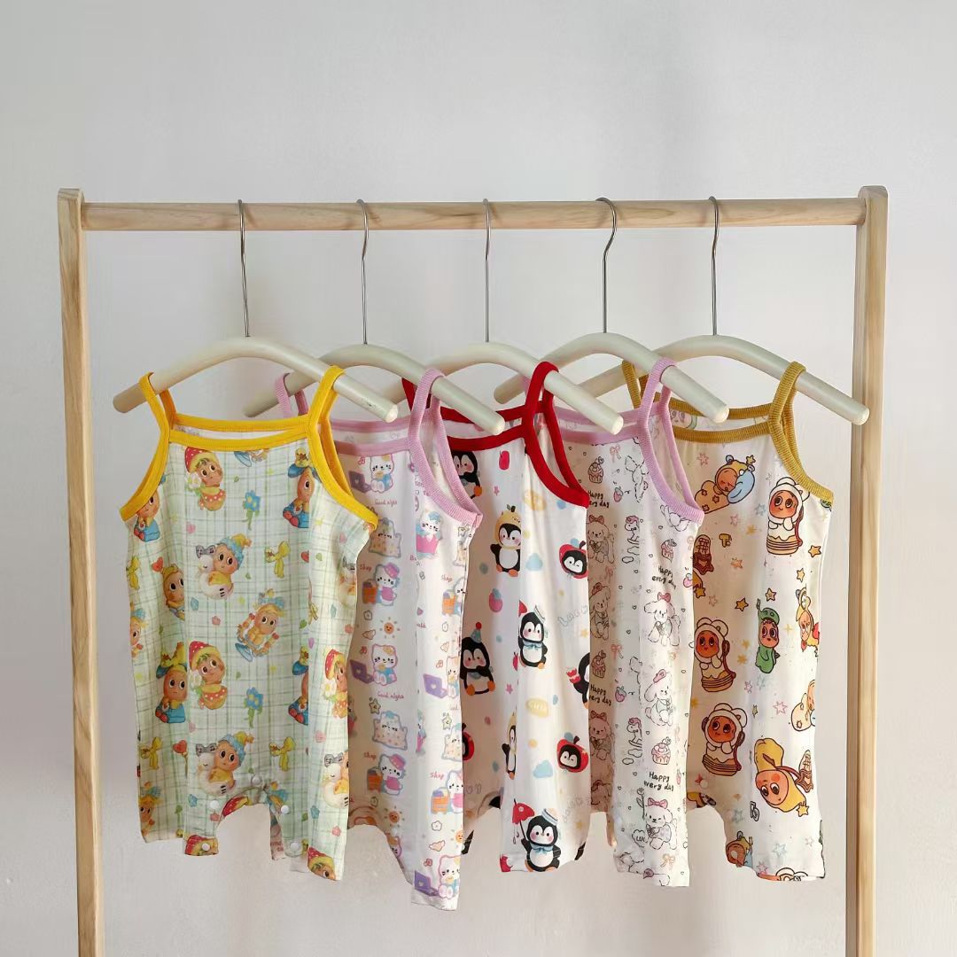 y1711 - Cute Cartoon Sling Jumper - 图片 4