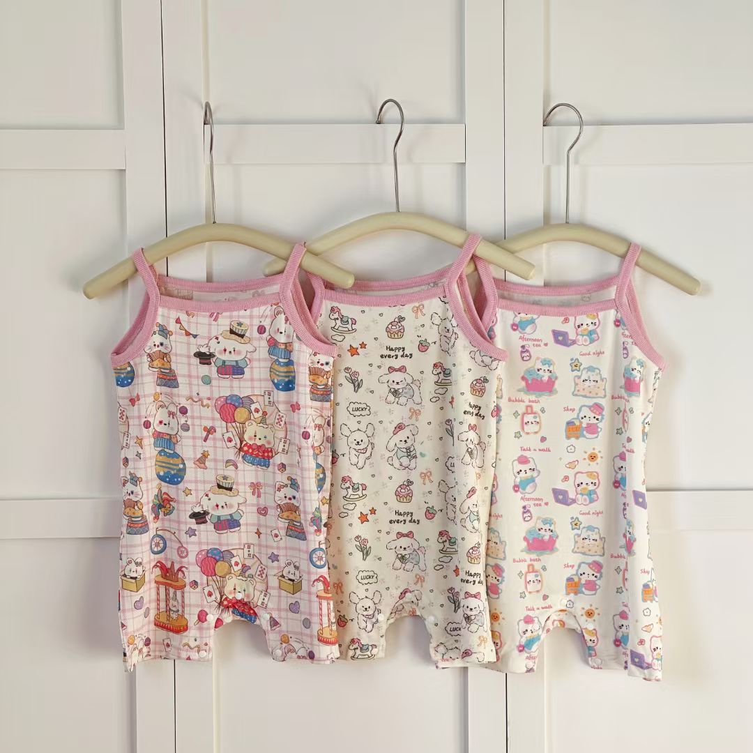 y1711 - Cute Cartoon Sling Jumper - 图片 7