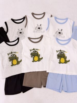 y1691 - Cute Cartoon Vest Set - 图片 7