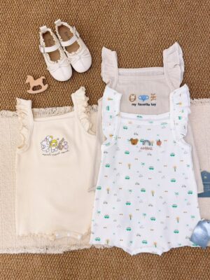 y1712 - Baby Girl Cartoon Flying Sling Jumper - 图片 17