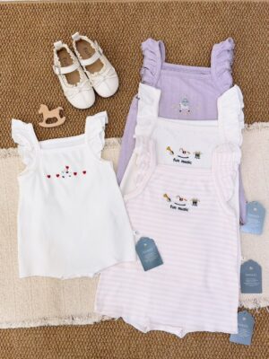 y1712 - Baby Girl Cartoon Flying Sling Jumper - 图片 19