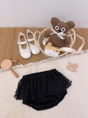y1611 - Bling Bling Cartoon Gauze Skirt Set - 图片 2