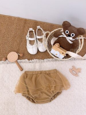 y1611 - Bling Bling Cartoon Gauze Skirt Set - 图片 4