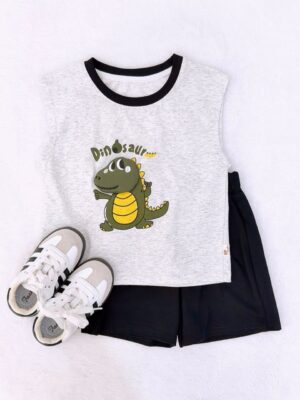 y1690 - 3D Cartoon Vest Set - 图片 2