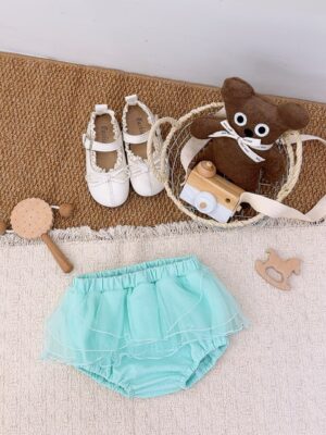 y1611 - Bling Bling Cartoon Gauze Skirt Set - 图片 6