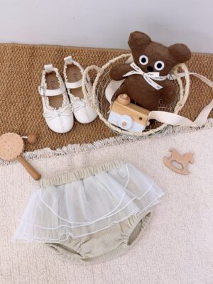 y1611 - Bling Bling Cartoon Gauze Skirt Set - 图片 8