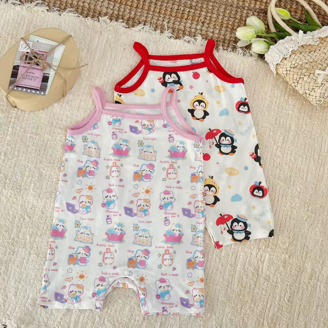 y1711 - Cute Cartoon Sling Jumper - 图片 12
