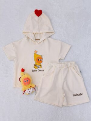 y1706 - Preorder Twinkle Twinkle Crush On You Hoodies Short Pants Set 预购 - 图片 5