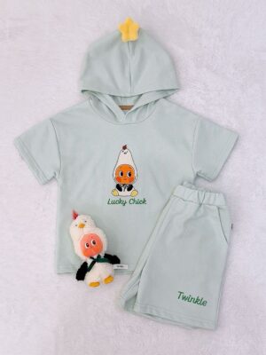 y1706 - Preorder Twinkle Twinkle Crush On You Hoodies Short Pants Set 预购 - 图片 6