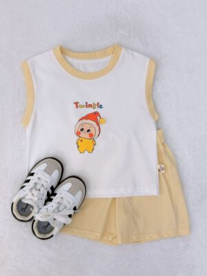y1691 - Cute Cartoon Vest Set - 图片 6