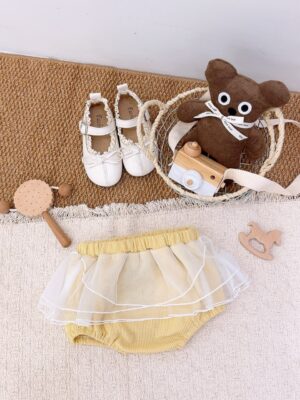 y1611 - Bling Bling Cartoon Gauze Skirt Set - 图片 10
