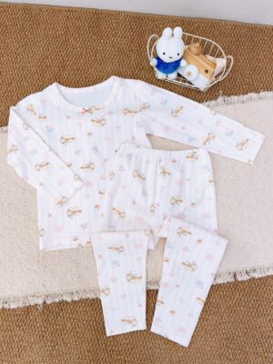 y1742 - Girl Full Print Lycra Sleepwear Pajamas - 图片 2