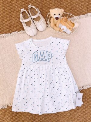 y1740 - Baby Girl Floral Romper Dress - Image 6