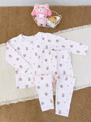 y1742 - Girl Full Print Lycra Sleepwear Pajamas - 图片 8
