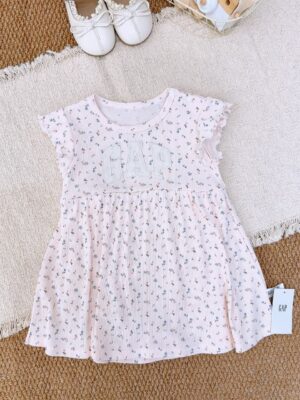 y1740 - Baby Girl Floral Romper Dress - Image 11