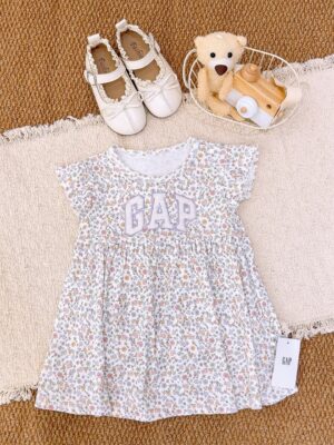 y1740 - Baby Girl Floral Romper Dress - Image 13
