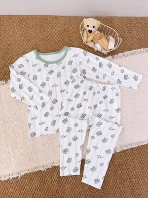y1741 - Boy Full Print Lycra Sleepwear Pajamas - 图片 14