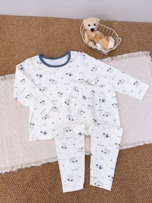 y1741 - Boy Full Print Lycra Sleepwear Pajamas - 图片 12