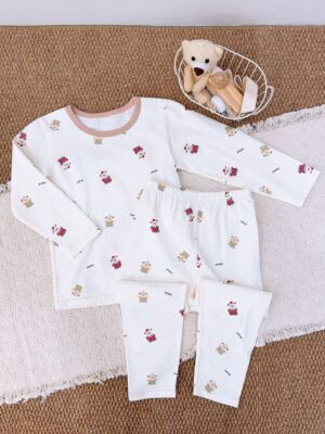 y1741 - Boy Full Print Lycra Sleepwear Pajamas - 图片 5