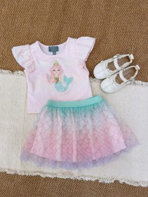 y1728 - Mermaid Skirt Set - 图片 1
