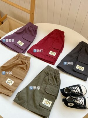 y1718 - Casual Color Cargo Pants - 图片 5
