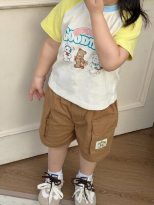 y1718 - Casual Color Cargo Pants - 图片 1