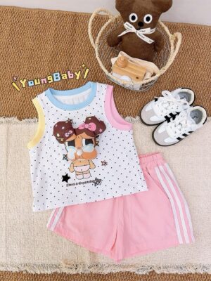y1729 - 3D Blow Bubbles Sleeveless Set - 图片 8