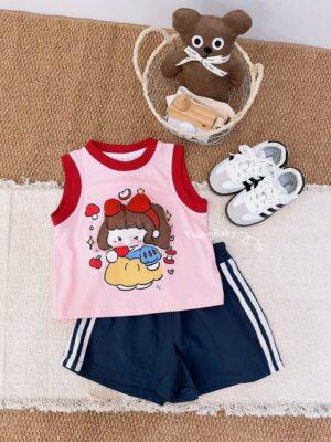 y1729 - 3D Blow Bubbles Sleeveless Set - 图片 6