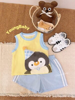 y1729 - 3D Blow Bubbles Sleeveless Set - 图片 5