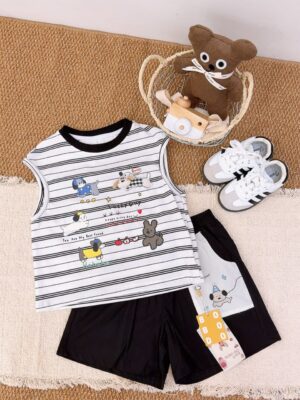 y1730 - 3D Cartoon Sleeveless Set - 图片 6