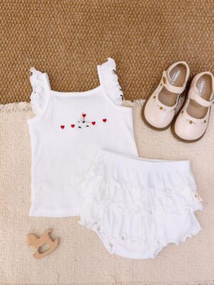 y1766 - Flying-sleeves Cake Skirt Set - 图片 2
