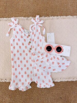 y1768 - RZ Baby Girl 3 in 1 With Hat Set - 图片 2