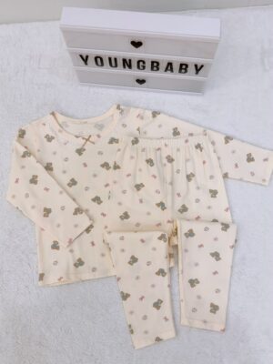 y1747 - Lycra Girl Pajamas Set Sleepwear - 图片 2
