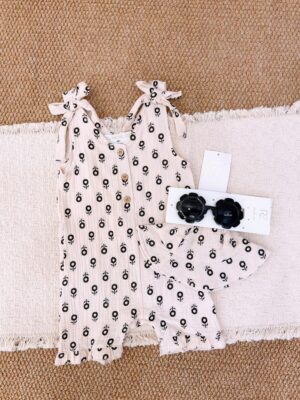 y1768 - RZ Baby Girl 3 in 1 With Hat Set - 图片 3