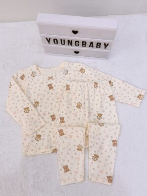 y1747 - Lycra Girl Pajamas Set Sleepwear - 图片 3